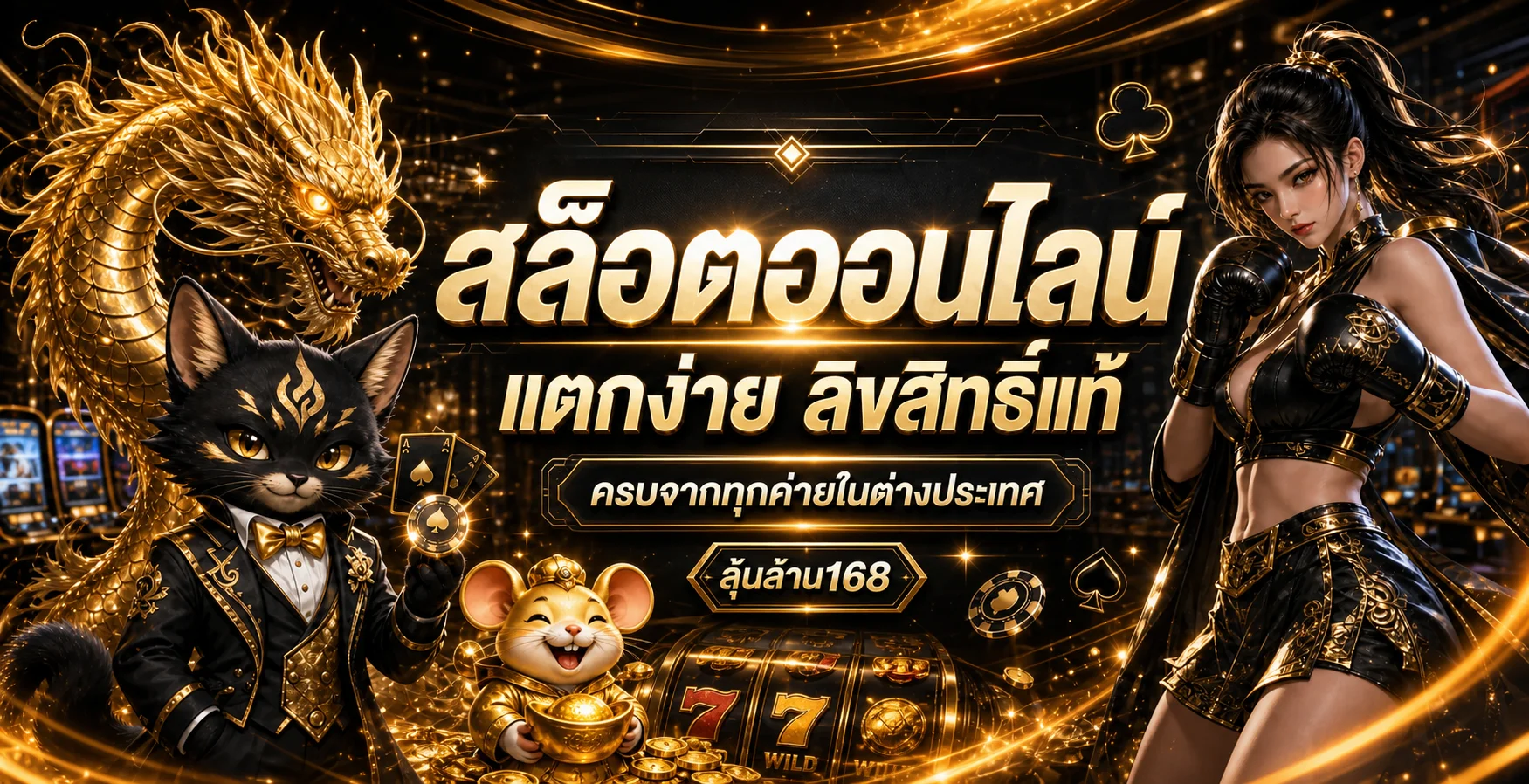 เกมสล็อตออนไลน์ลุ้นล้าน168 พร้อมตัวละครแฟนตาซี